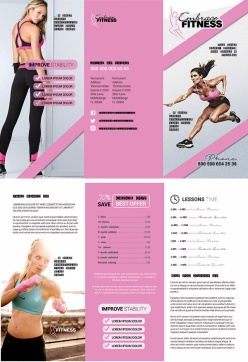 画册设计-健身主题三折页宣传单