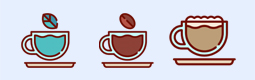 美味食物-现磨咖啡饮品图标下载