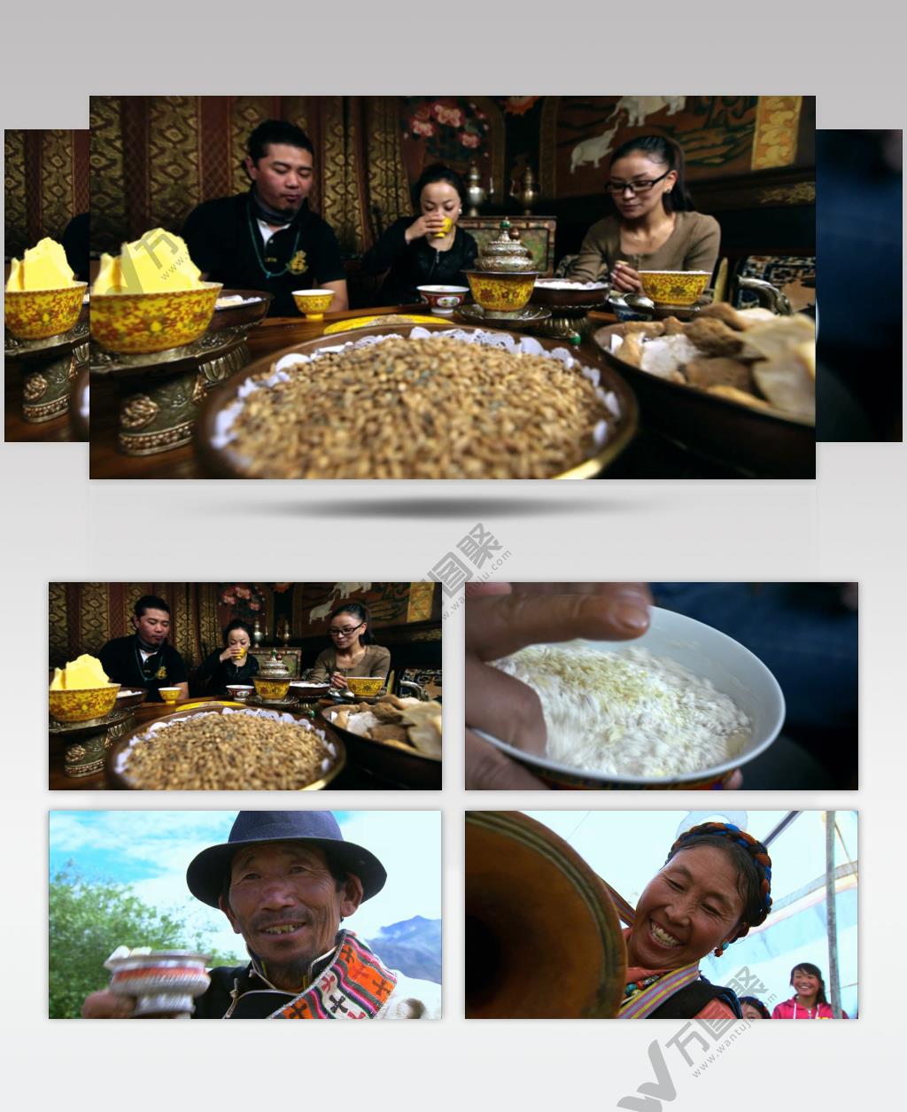 0525-西藏民俗(糌粑、青稞酒、酥油茶)春节 民俗表演 过节热闹