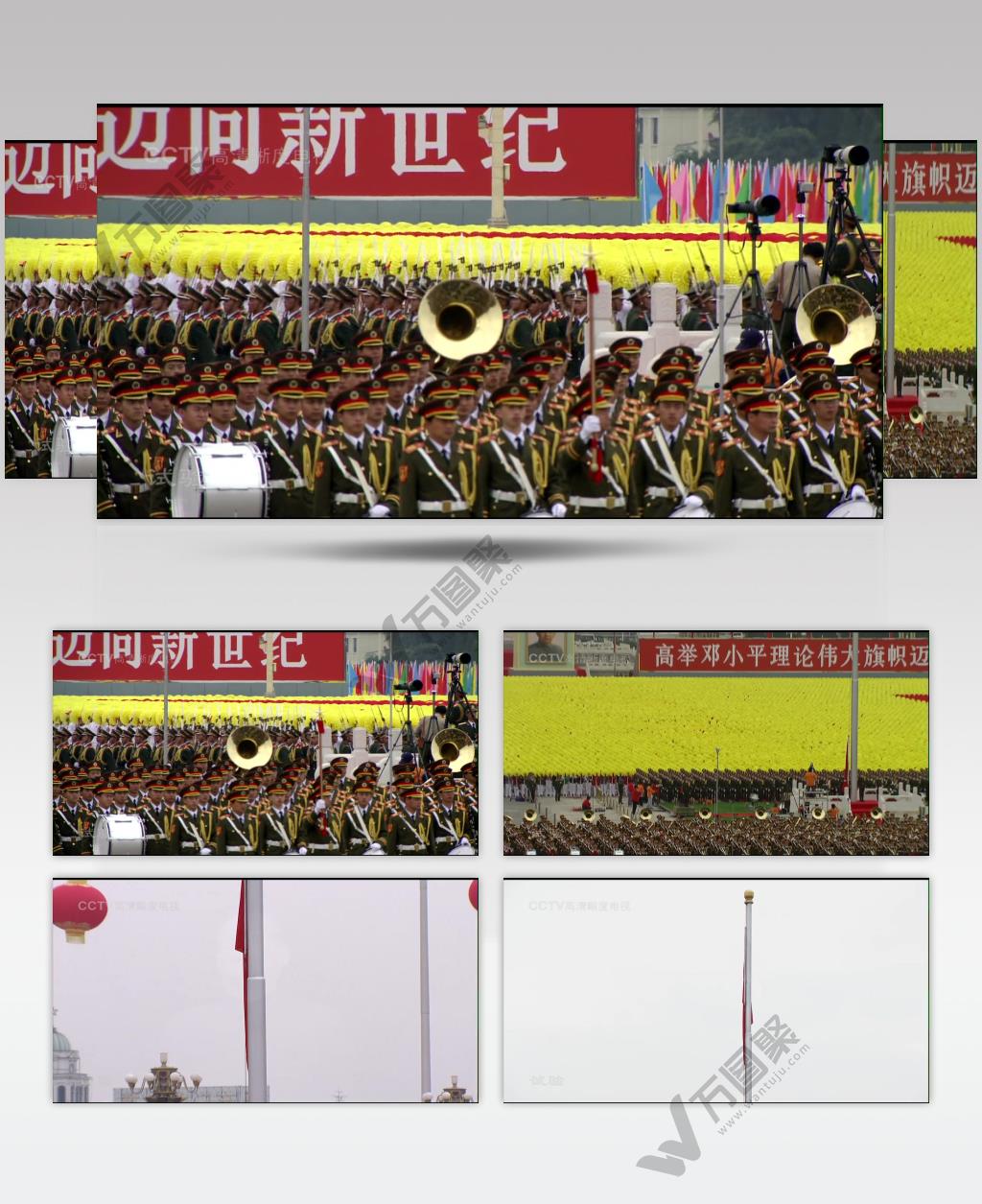 国庆周年年阅兵-国庆50周年1999年阅兵片段_batch中国高清实拍素材宣传片
