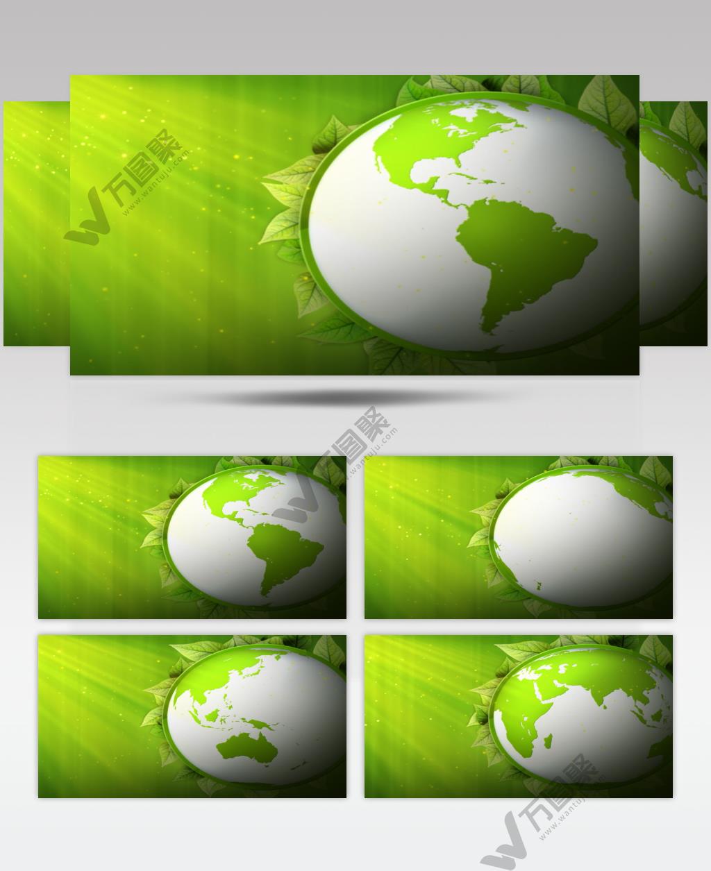 公益环保类的背景循环素材  GreenPlanetSD 视频素材下载