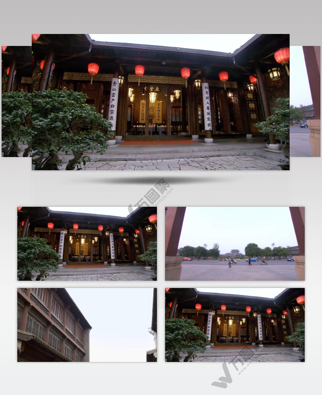 扬州景_batch中国名胜风景标志性景点高清视频素材