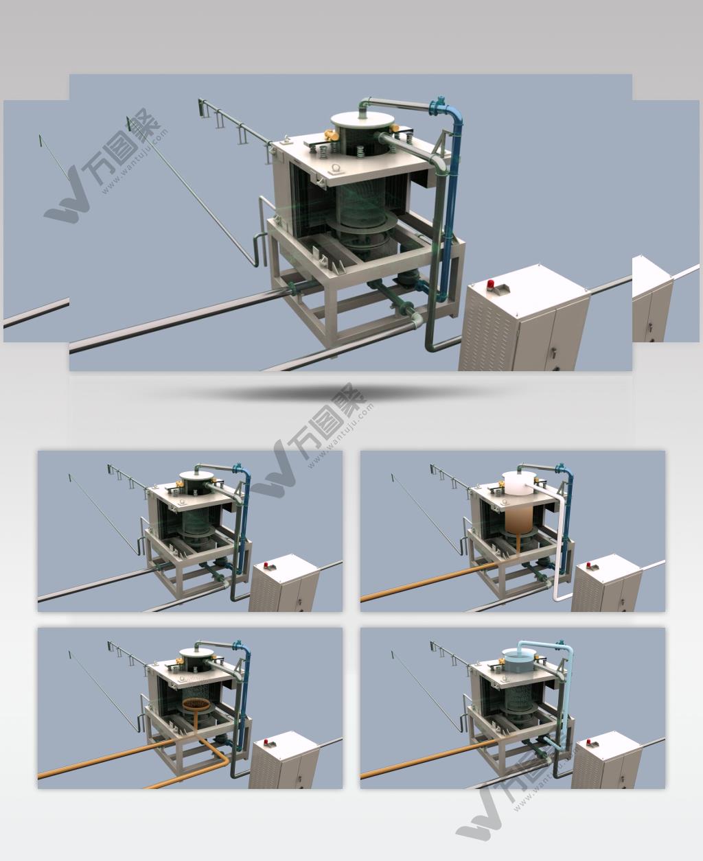 水冷电磁机三维动画工业生产机械设备动画专题片素材宣传片素材产品素材3d