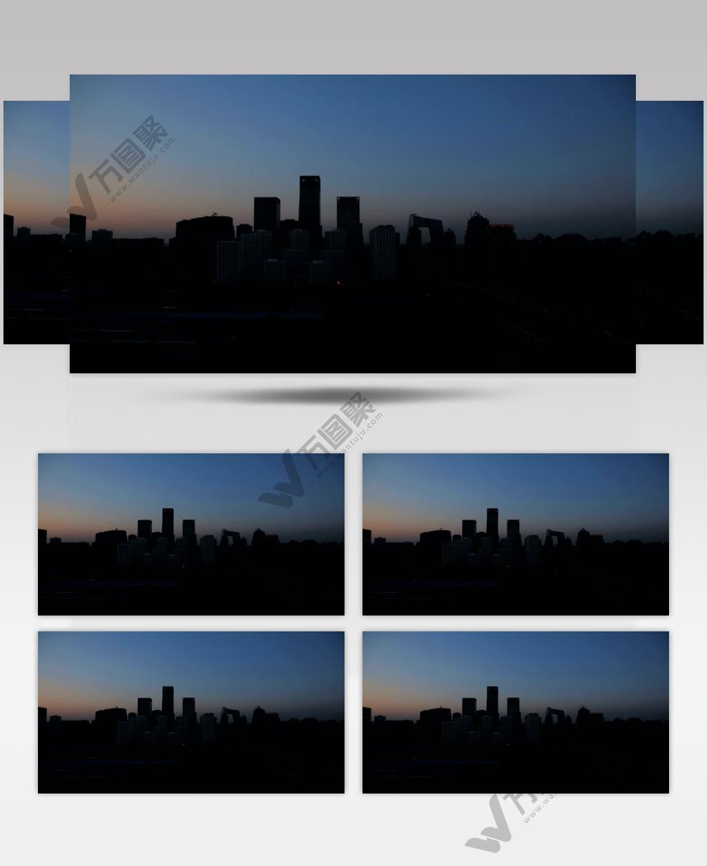 中国上海广州城市地标建筑高端办公楼夜景航拍宣传片高清视频素材城市41
