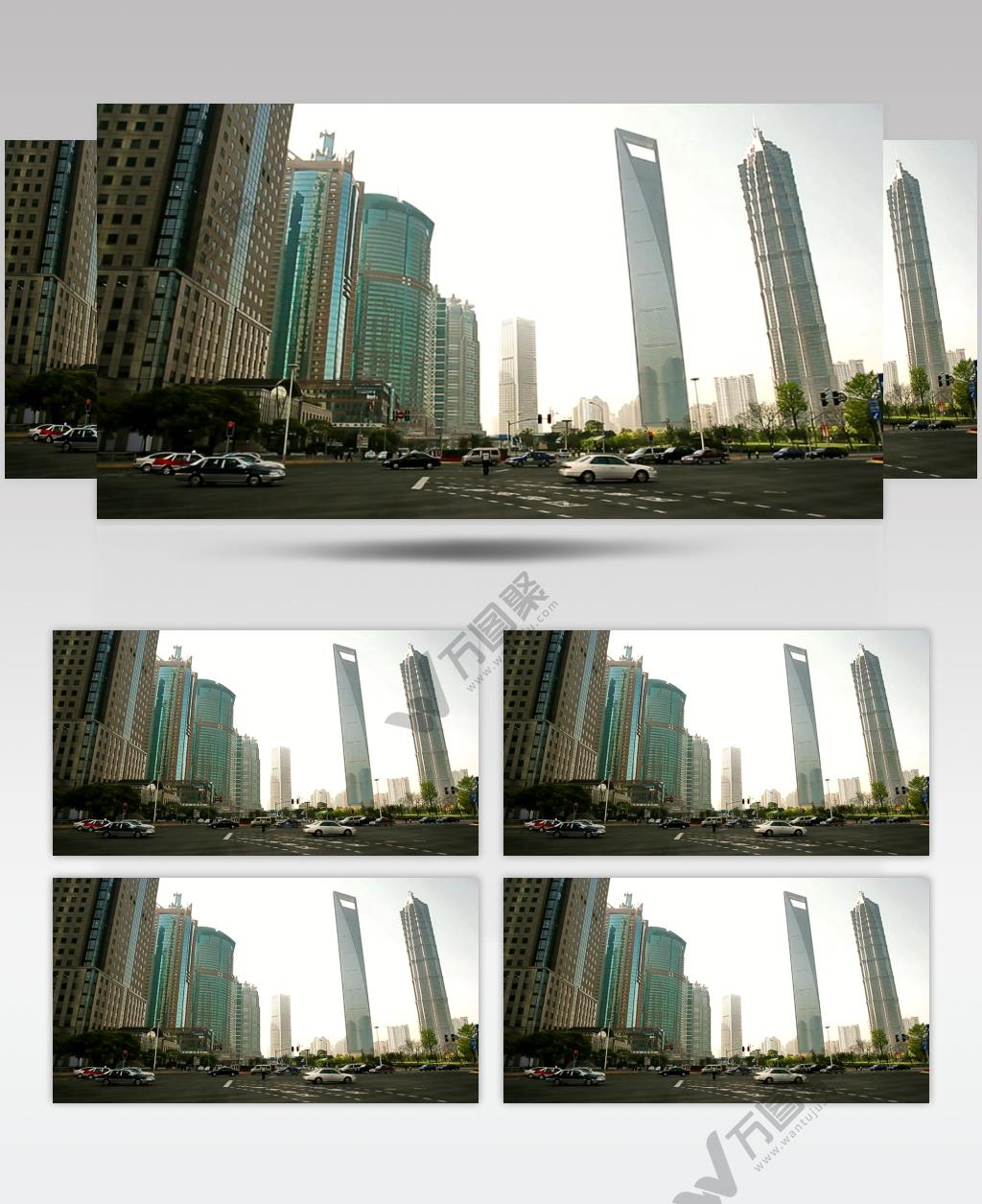 中国上海广州城市地标建筑高端办公楼夜景航拍宣传片高清视频素材城市19