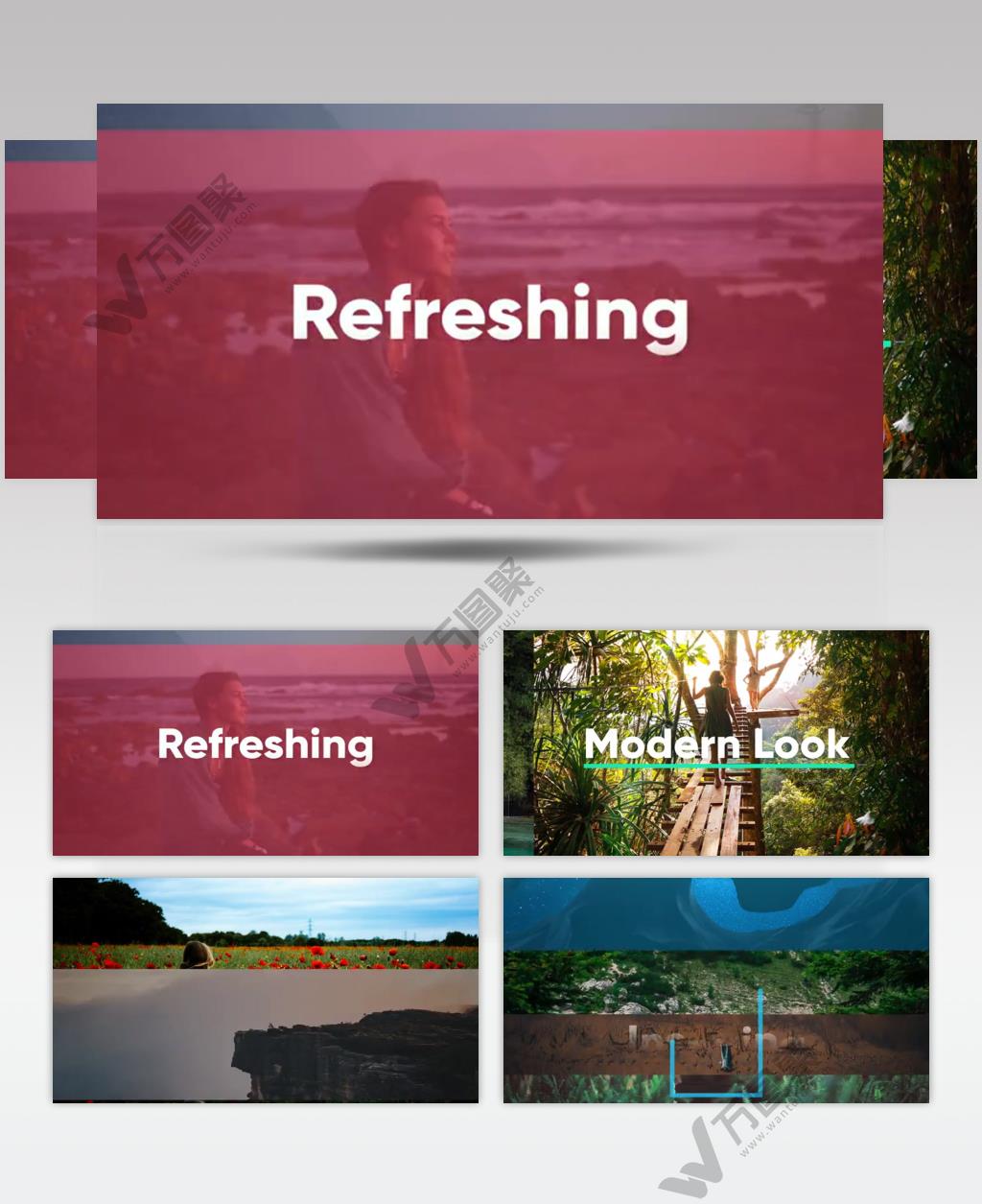 AE 15467 动态幻灯片 ae素材源文件
