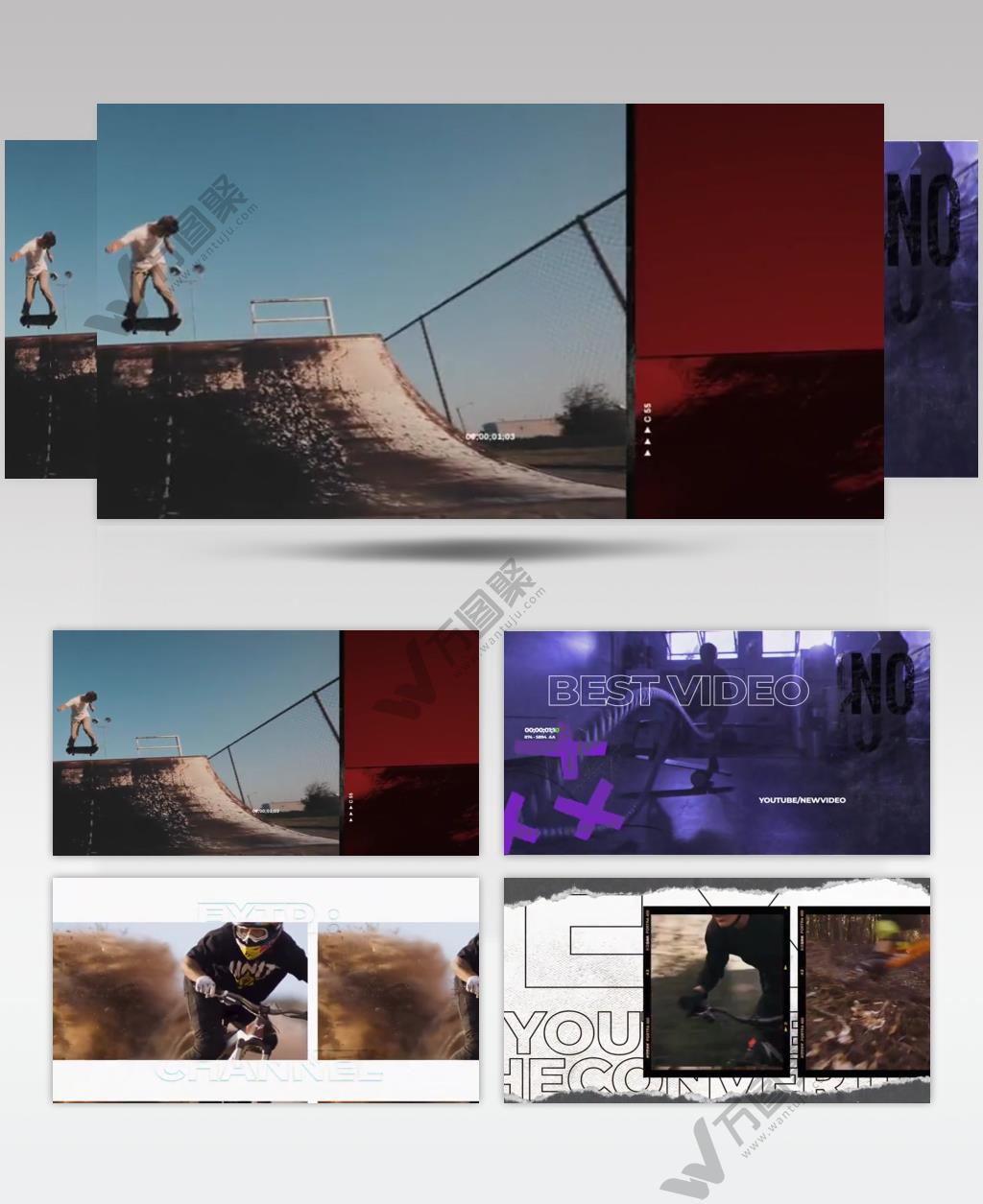 AE 15730 户外运动宣传片 ae素材源文件