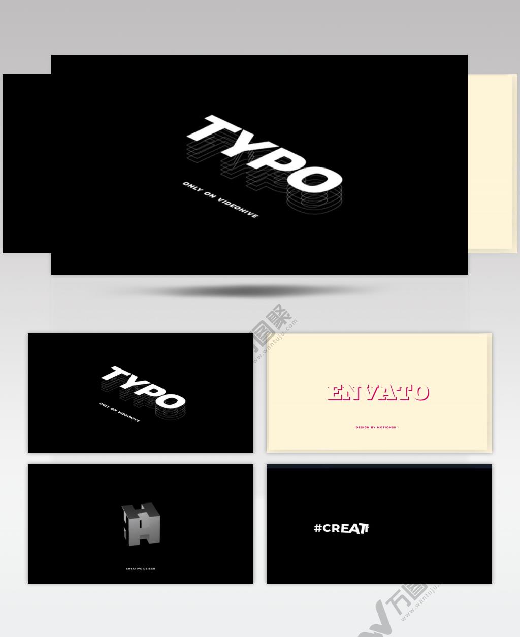 AE 15217 新式标题展示 ae素材源文件