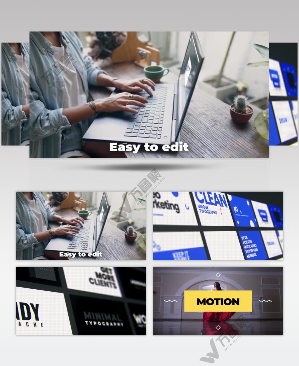 AE 15268 版式动画文字 ae素材源文件