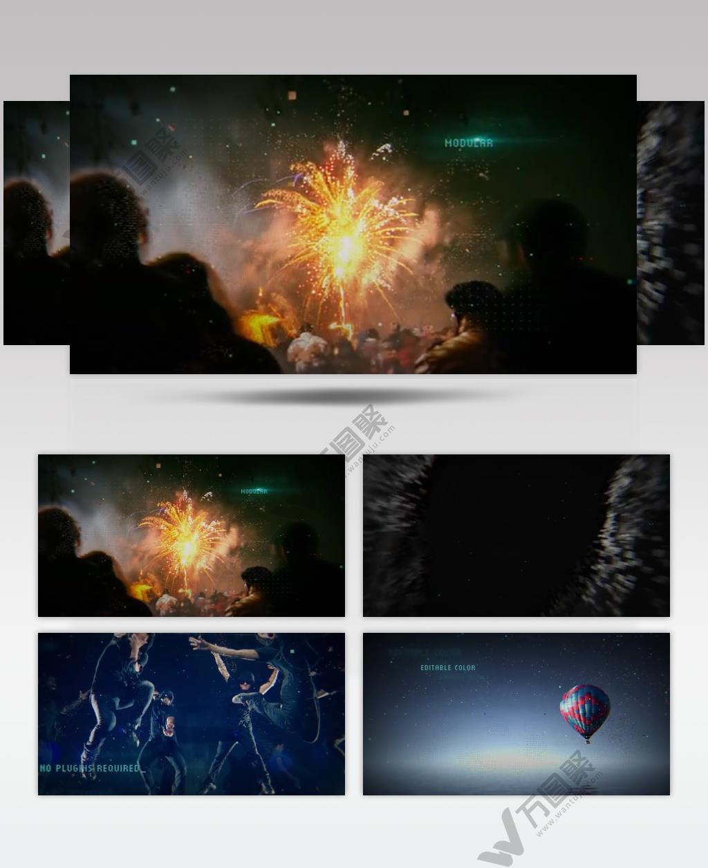 AE 15058 视差效果视频展示 ae素材