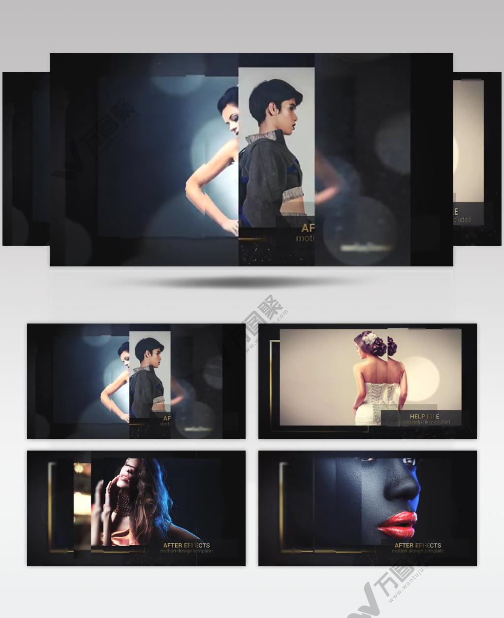 AE 15725 流畅幻灯片 ae素材源文件