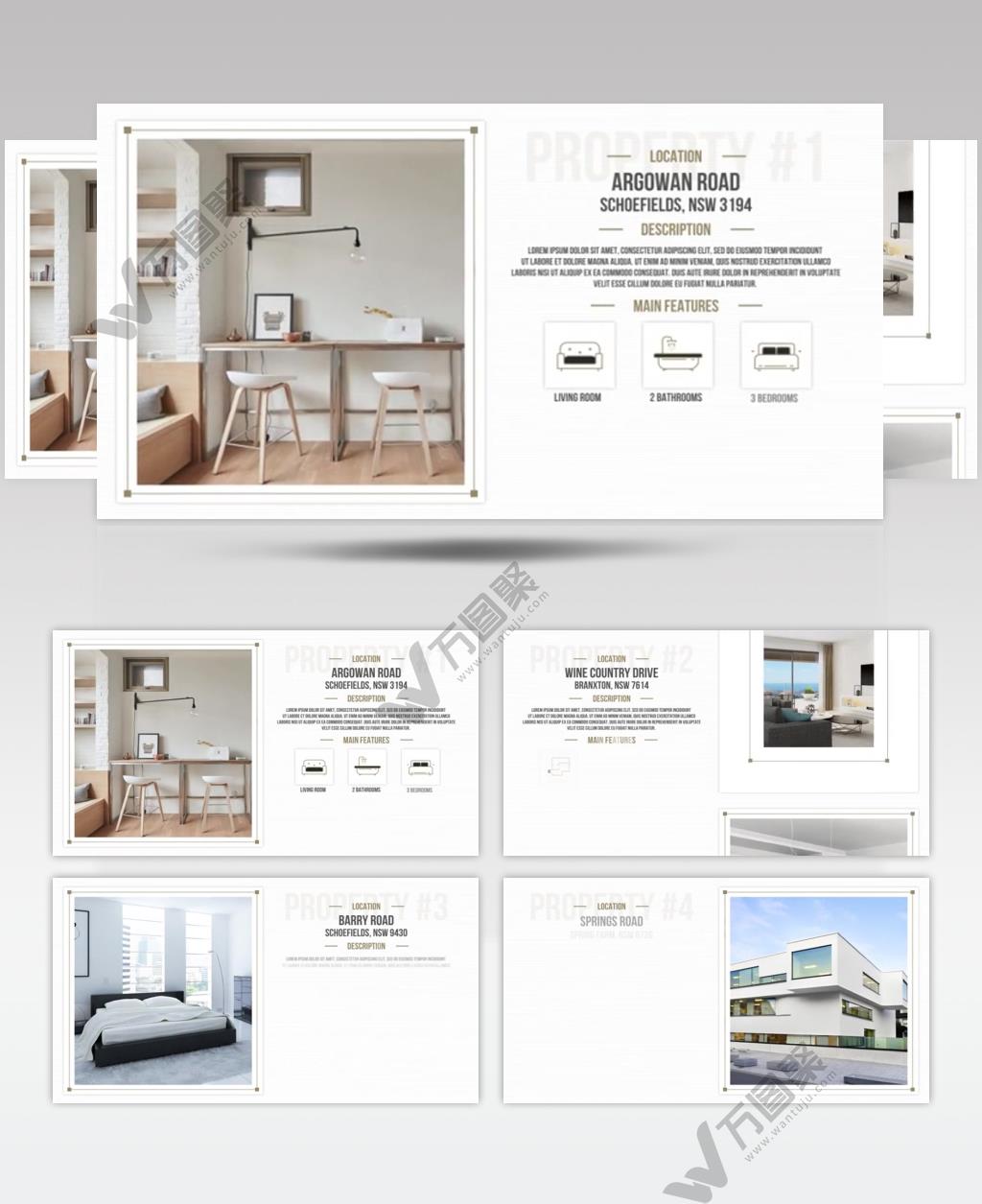 AE 15486 简洁地产宣传 ae素材源文件