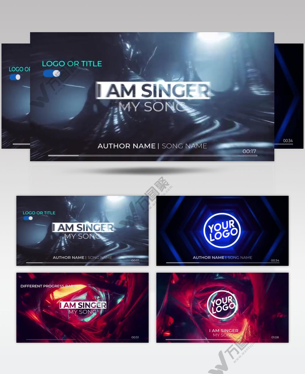 AE 15133 音乐可视化特效 ae素材