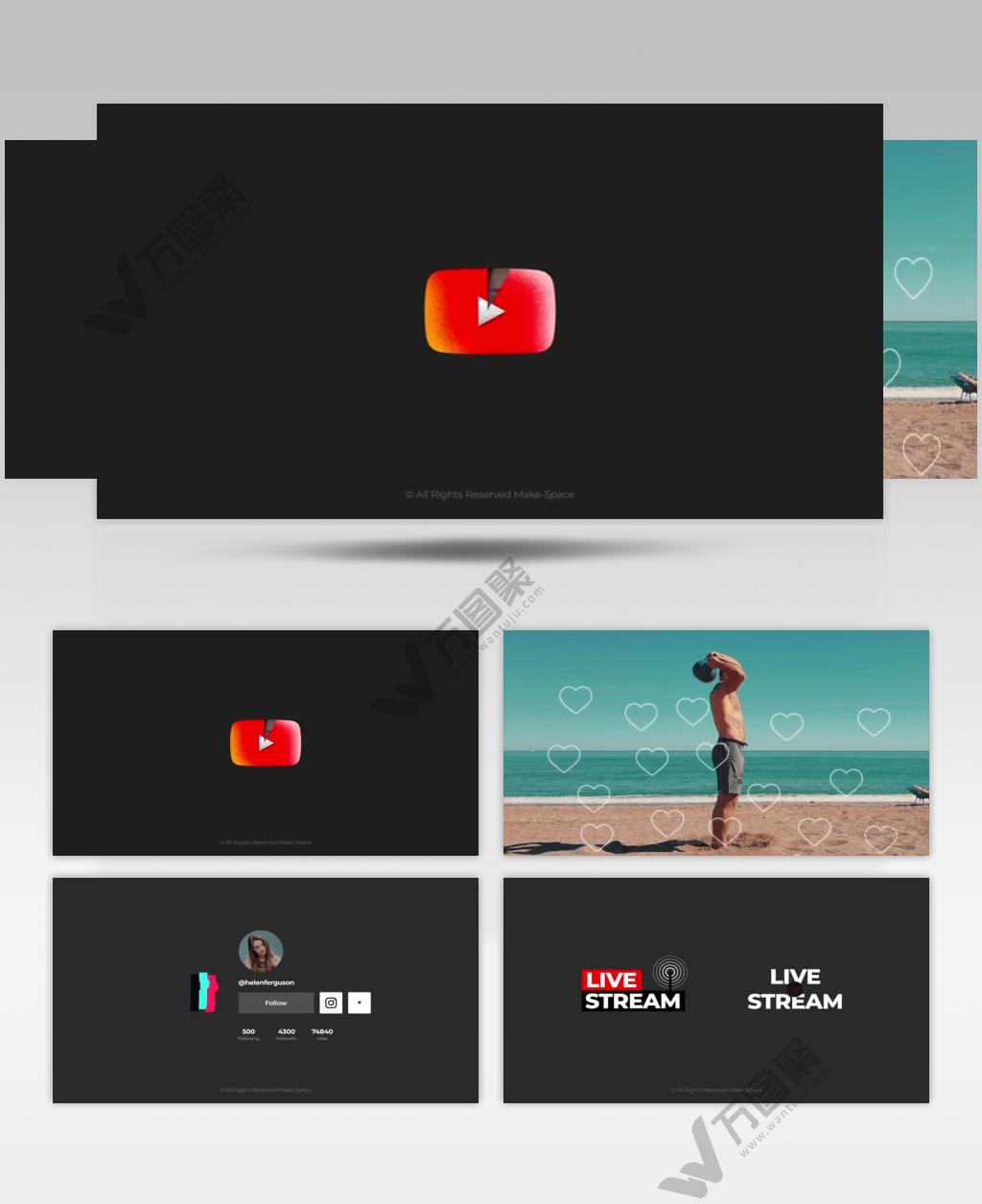 AE 16255 媒体视频元素 ae素材源文件