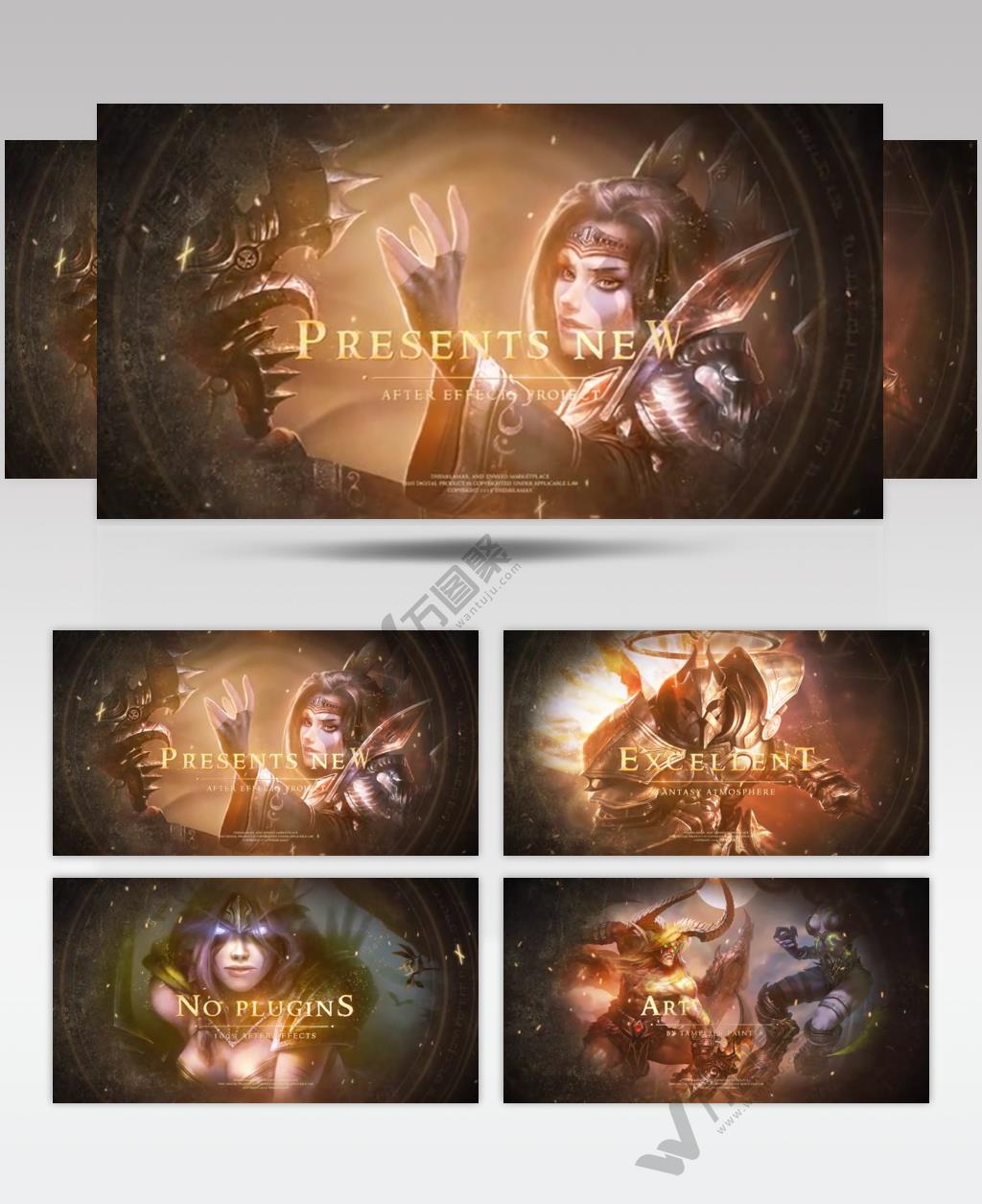 AE 5067 幻想影视预告片 ae素材