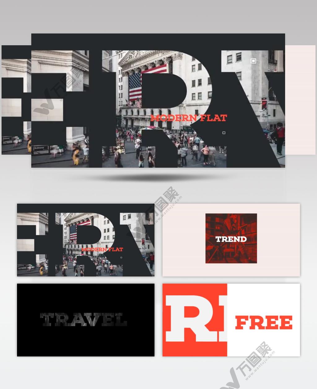 AE 15283 简洁动态宣传片 ae素材源文件