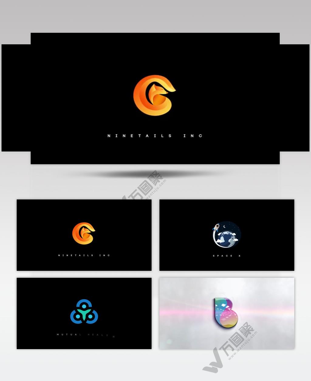 15267 光泽企业标志片头