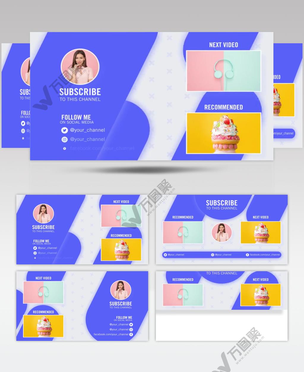 AE 16016 简洁视频收尾 ae素材源文件