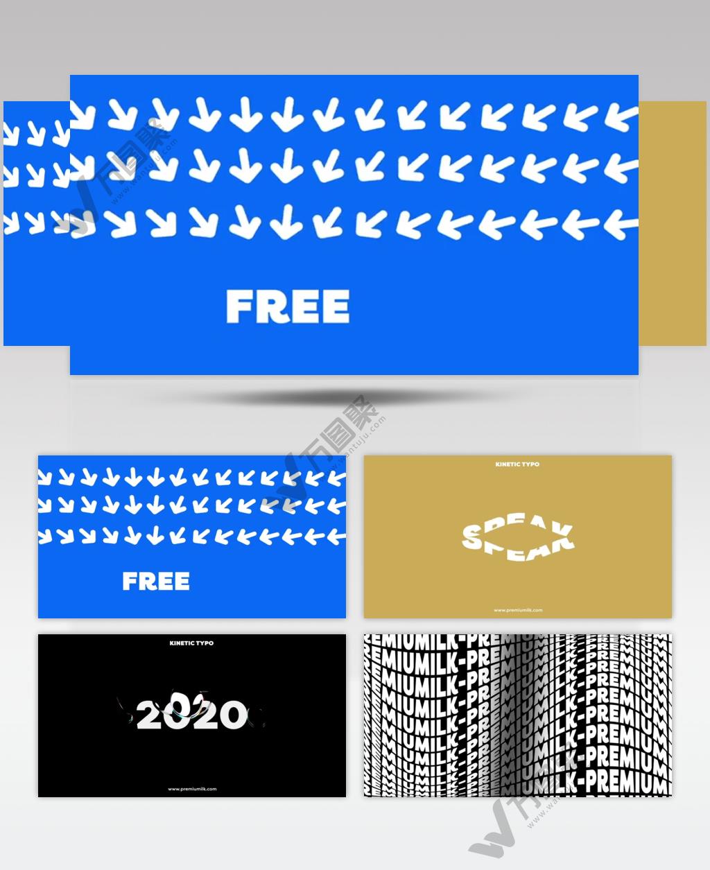 AE 17559 创意动态版式 ae素材源文件