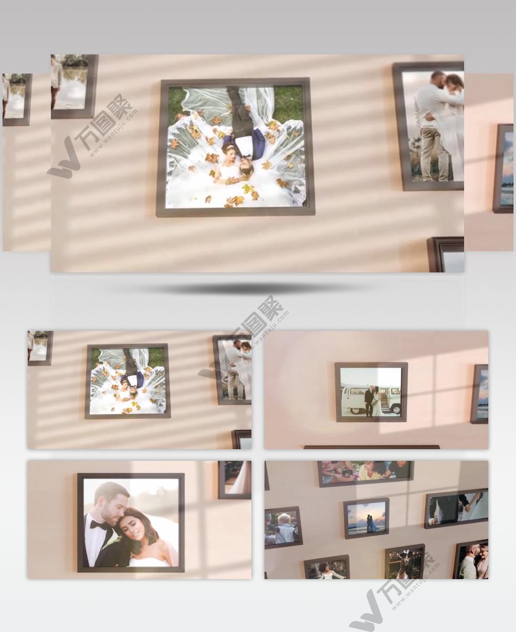 AE 17073 照片墙 ae素材源文件