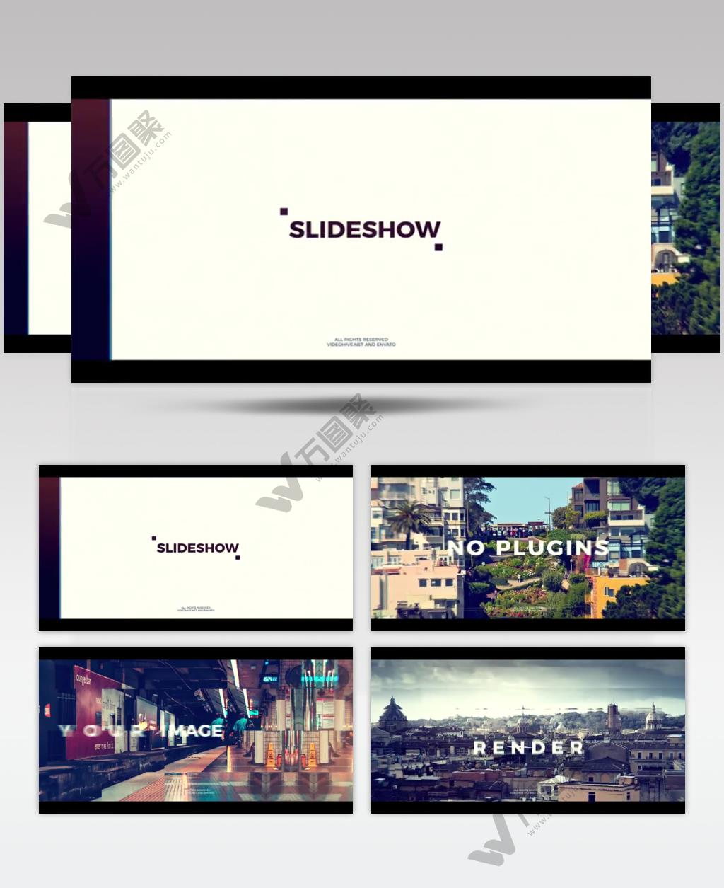 AE 15941 现代风格城市幻灯片 ae素材源文件