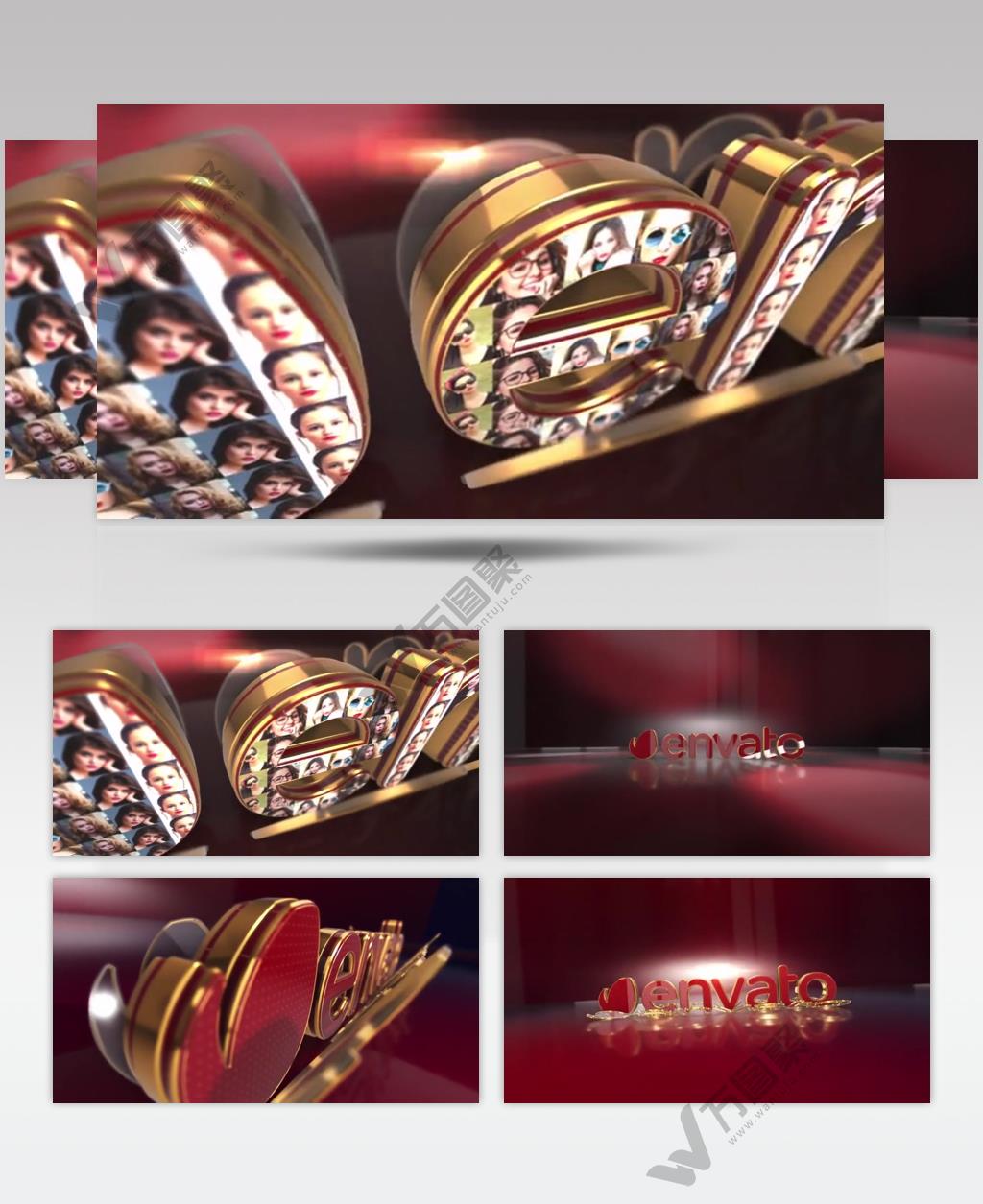 15908 三维标志动画 ae文件