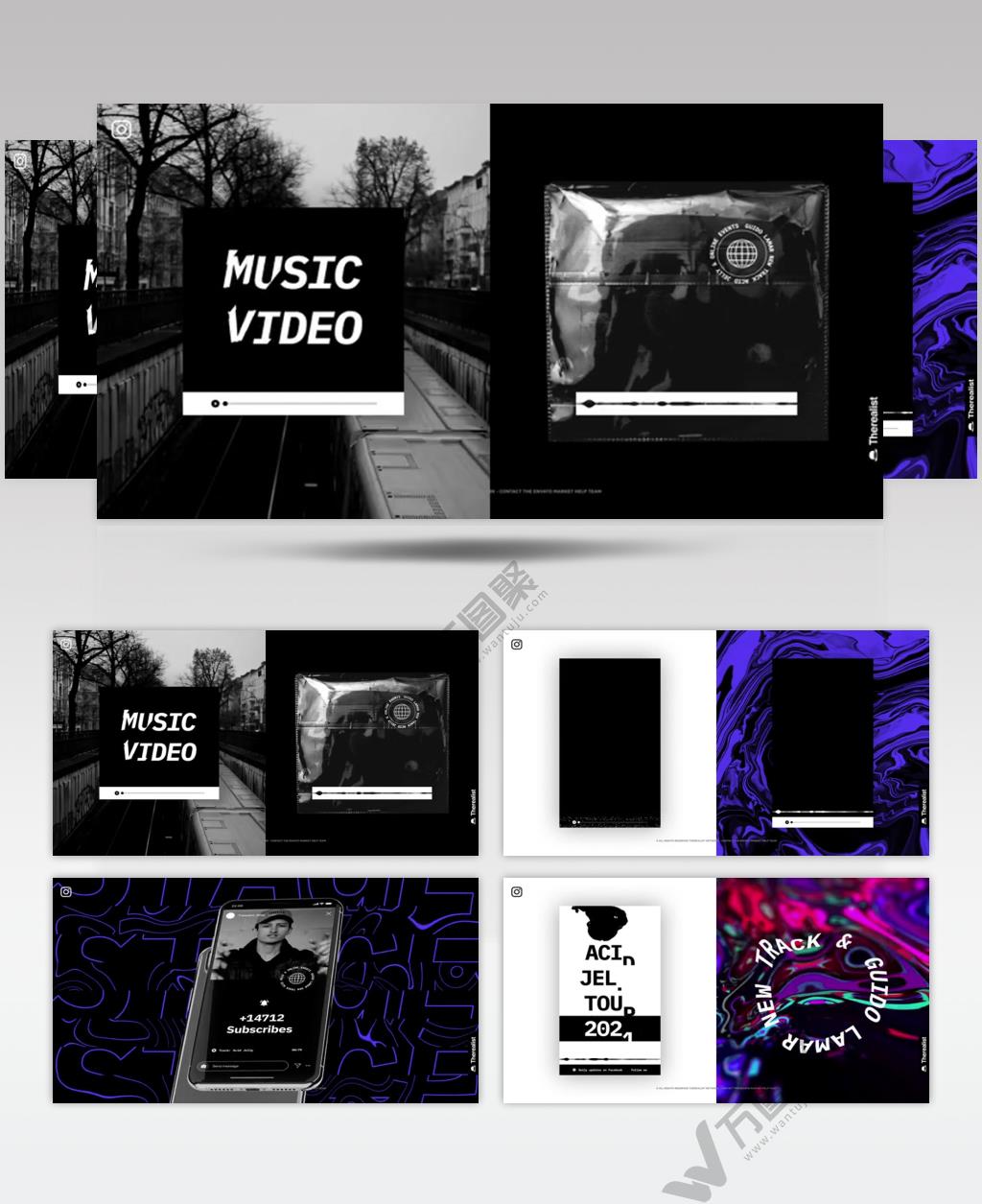 AE 17440 手机端音乐视频 ae素材源文件