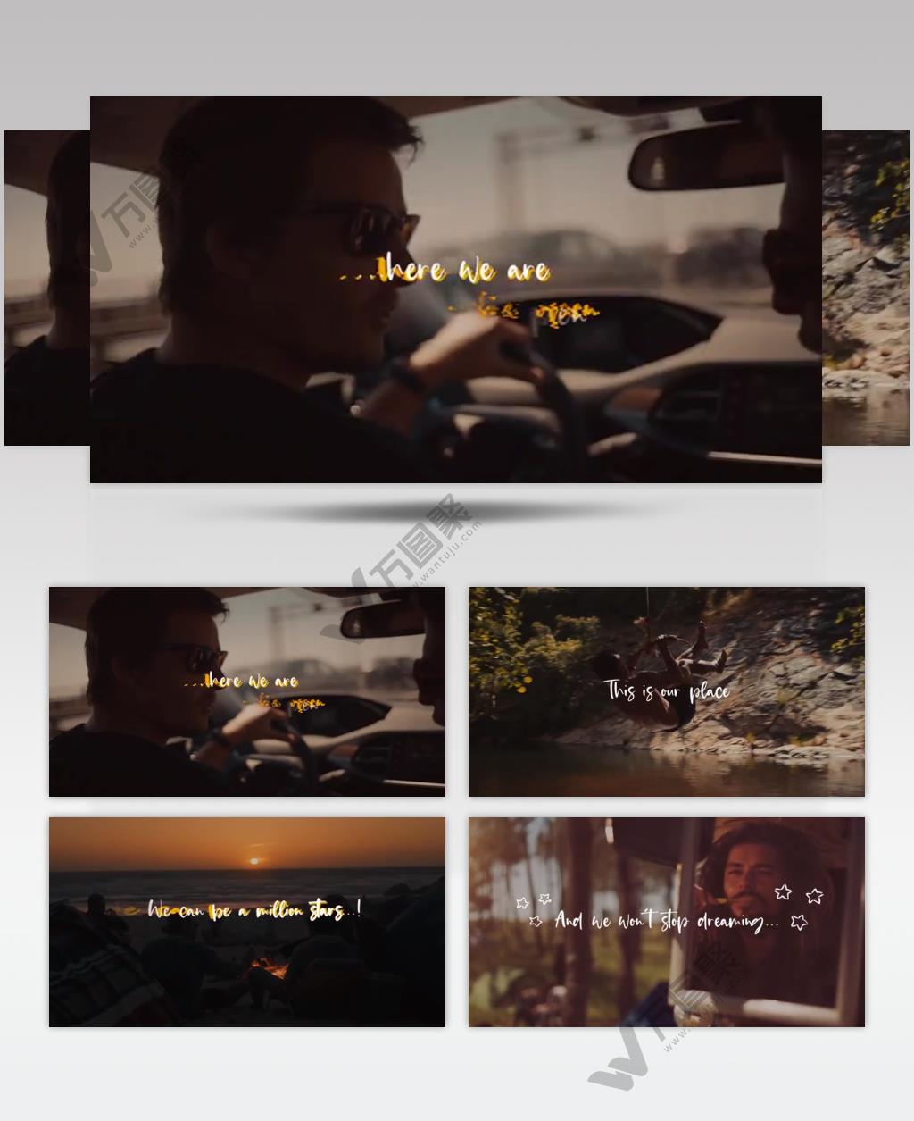 AE 17398 歌词样板 ae素材源文件