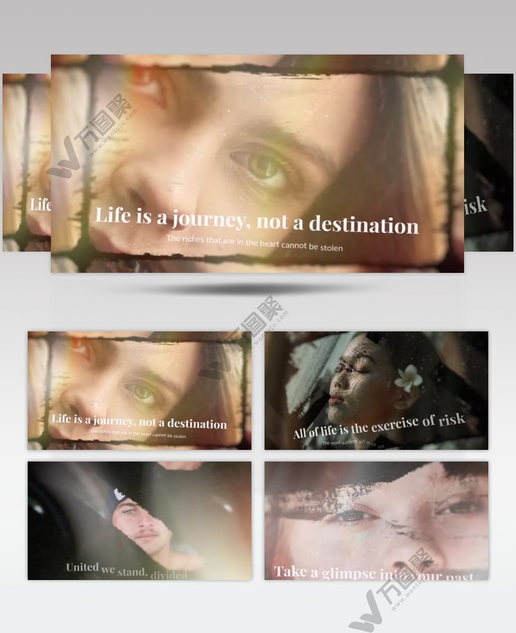 AE 15926 时光照片幻灯片 ae素材源文件