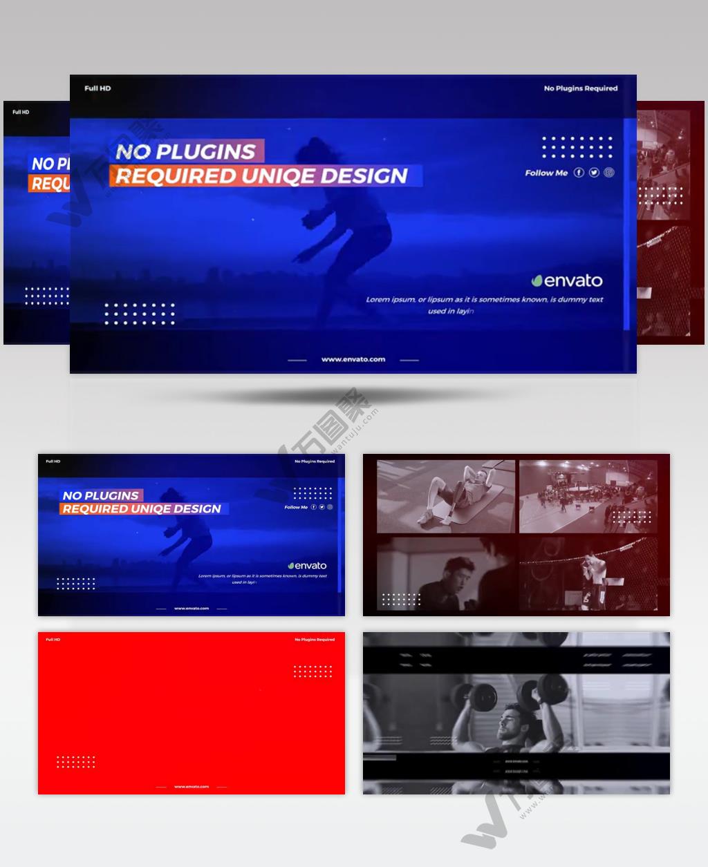 AE 16949 运动宣传 ae素材源文件