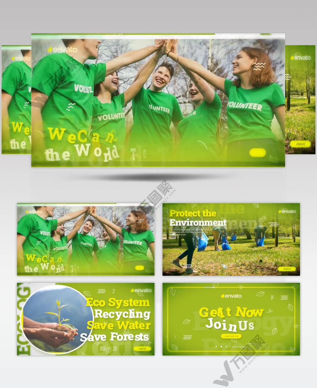 AE 17402 保护地球宣传 ae素材源文件