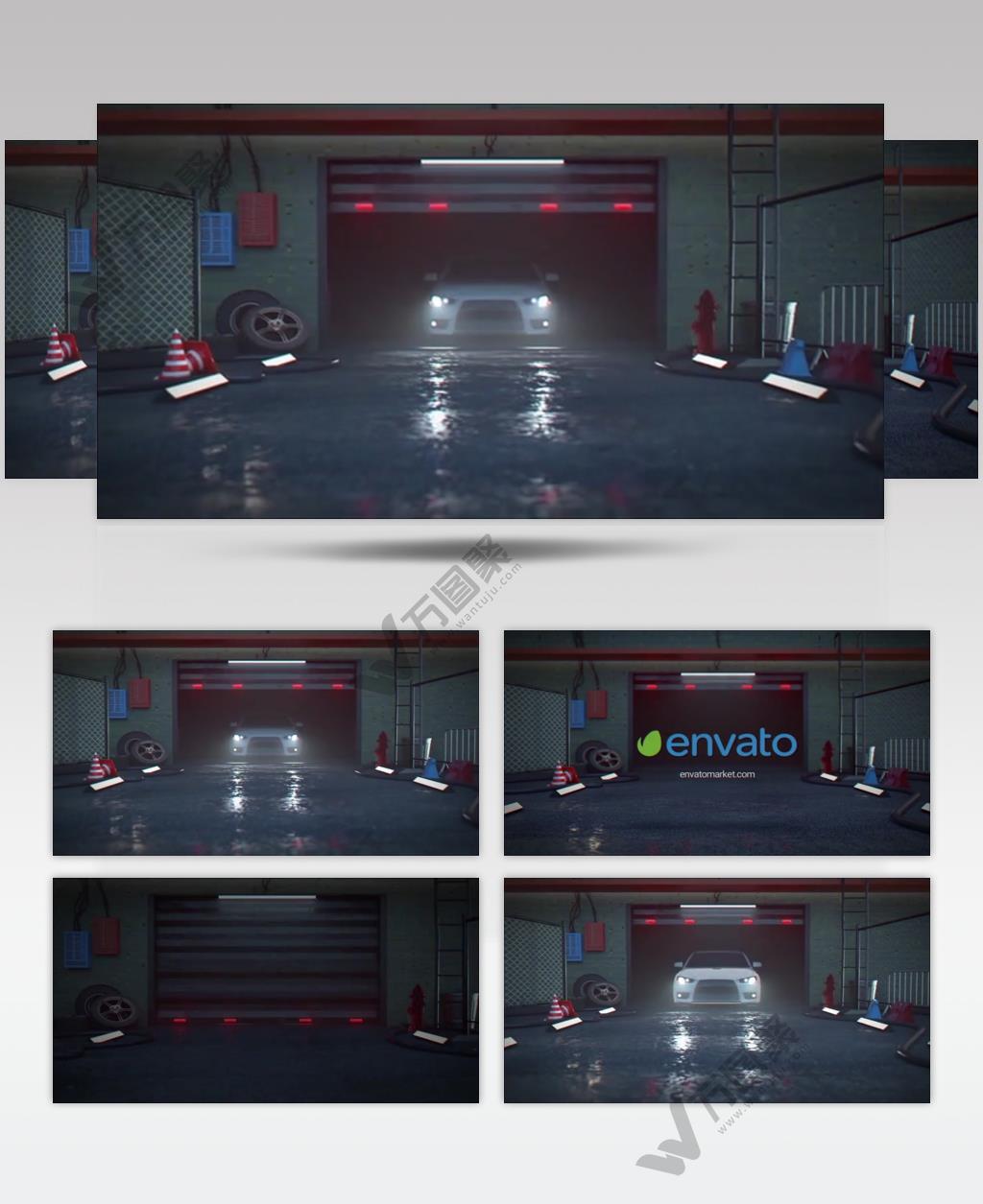 16239 车出库标志展示