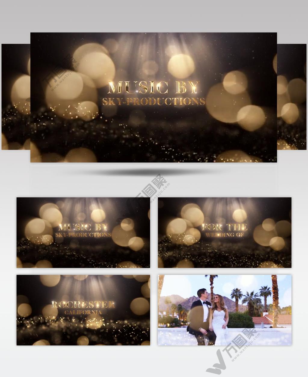 AE 16429 结婚视频展示 ae素材源文件