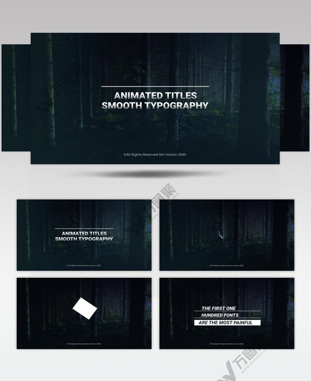 AE 16889 现代风格动力标题展示 ae素材源文件