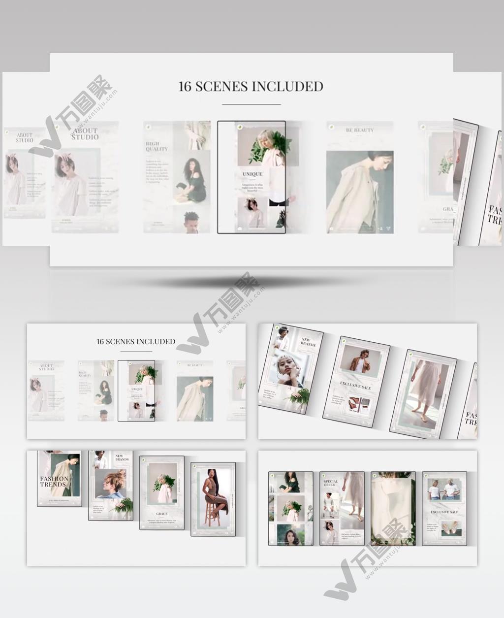 AE 17221 手机端时尚宣传 ae素材源文件