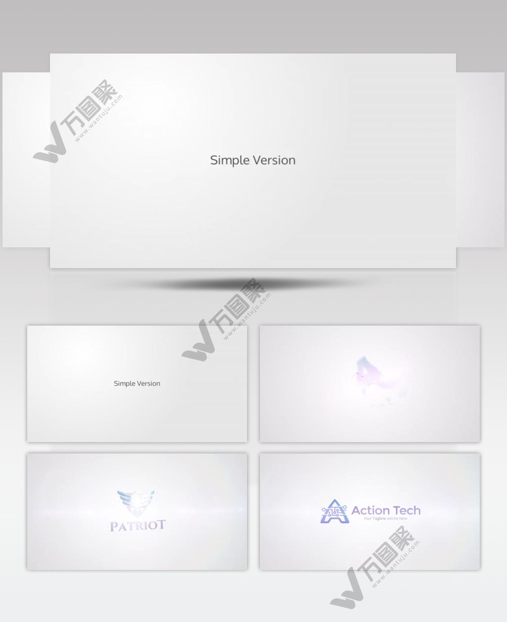 15348 简洁优雅旋转标志动画