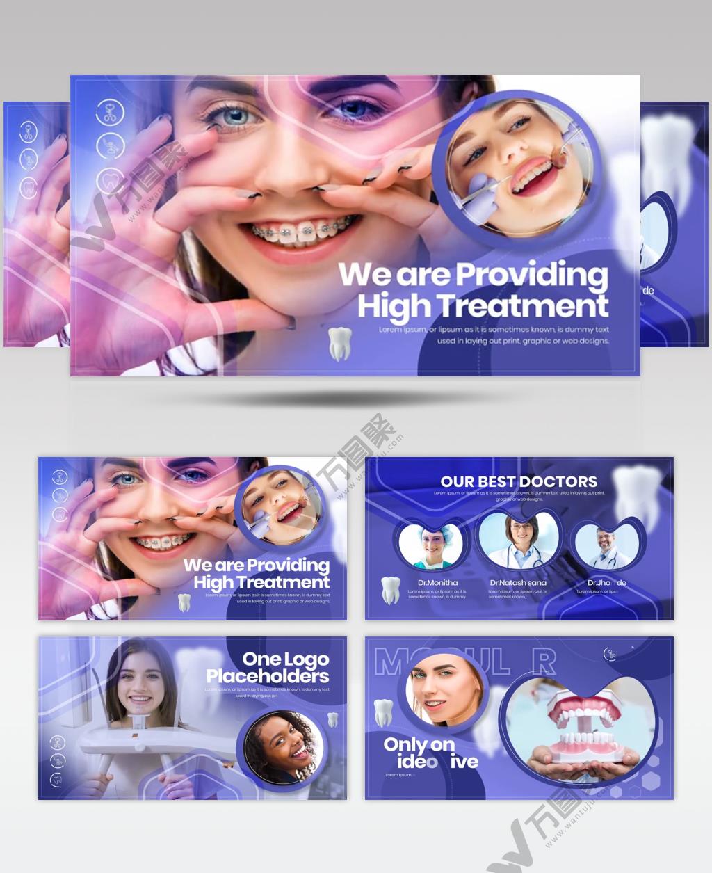 AE 16287 牙科诊所中心幻灯片 ae素材源文件