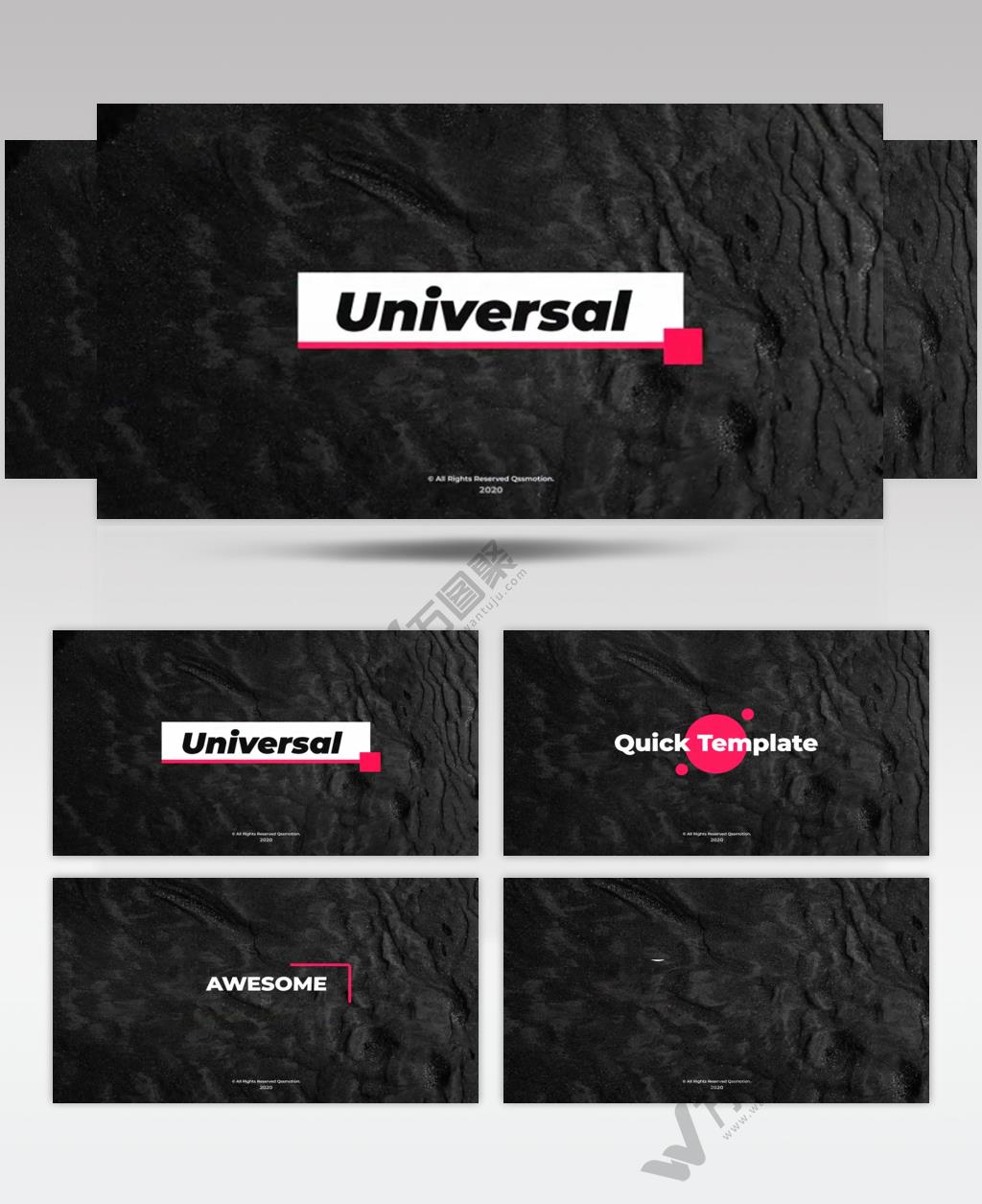 AE 16914 通用简洁标题 ae素材源文件