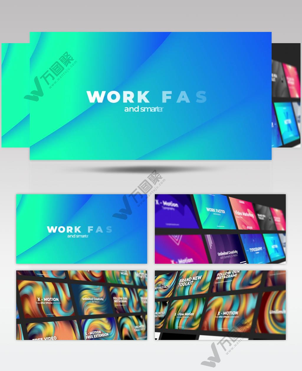 AE 16087 动力版式 ae素材源文件