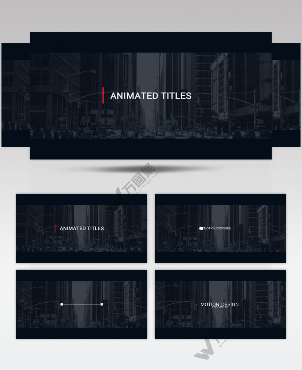 AE 16402 文字标题动画 ae素材源文件
