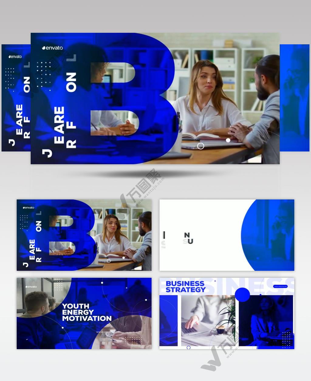 AE 16022 商务女性职业团队 ae素材源文件