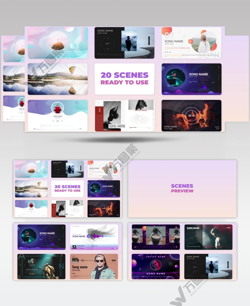 AE 16216 动态音频可视化 ae素材源文件