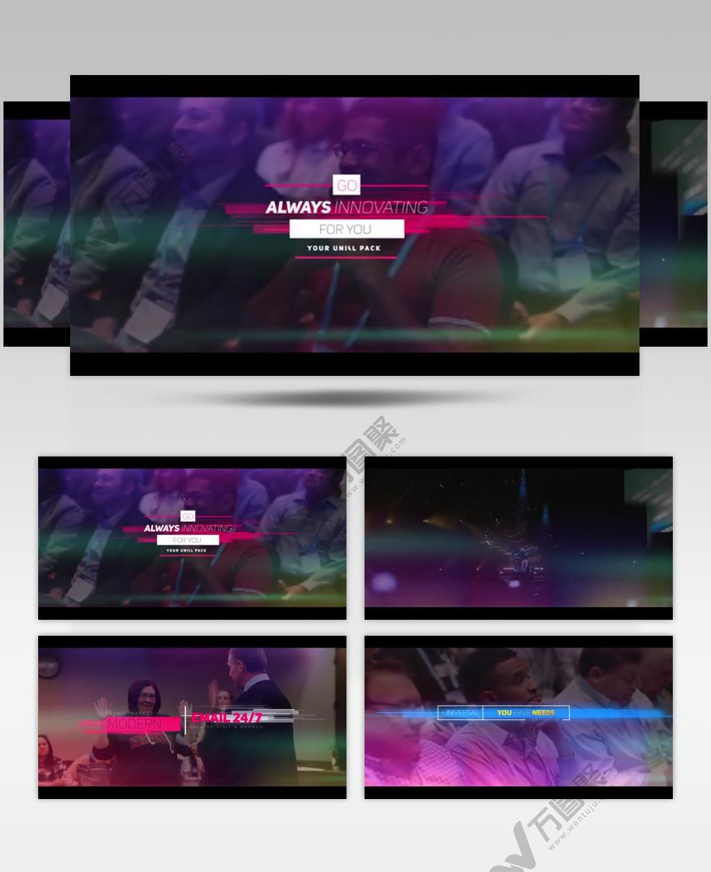 AE 15871 创意现代风格标题  ae素材源文件