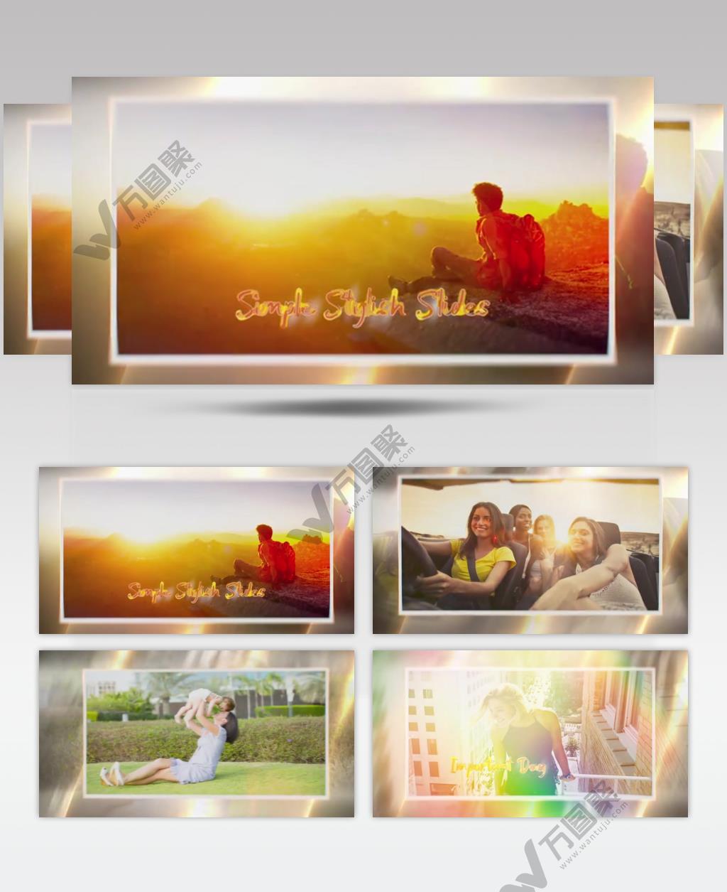 AE 16897 爱恋照片幻灯片 ae素材源文件