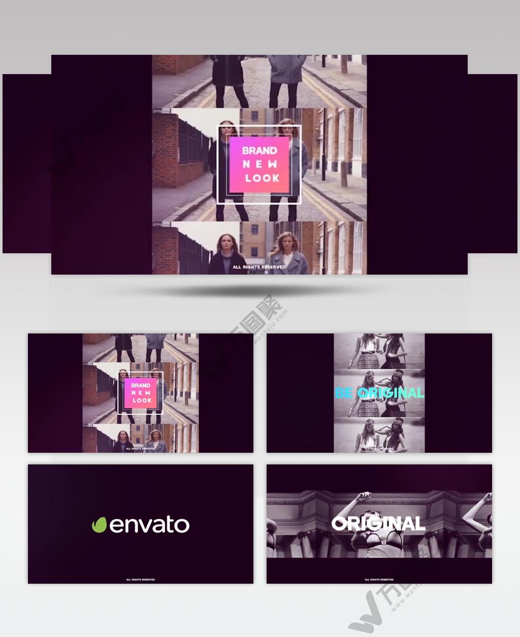 AE 17005 时尚风格宣传 ae素材源文件