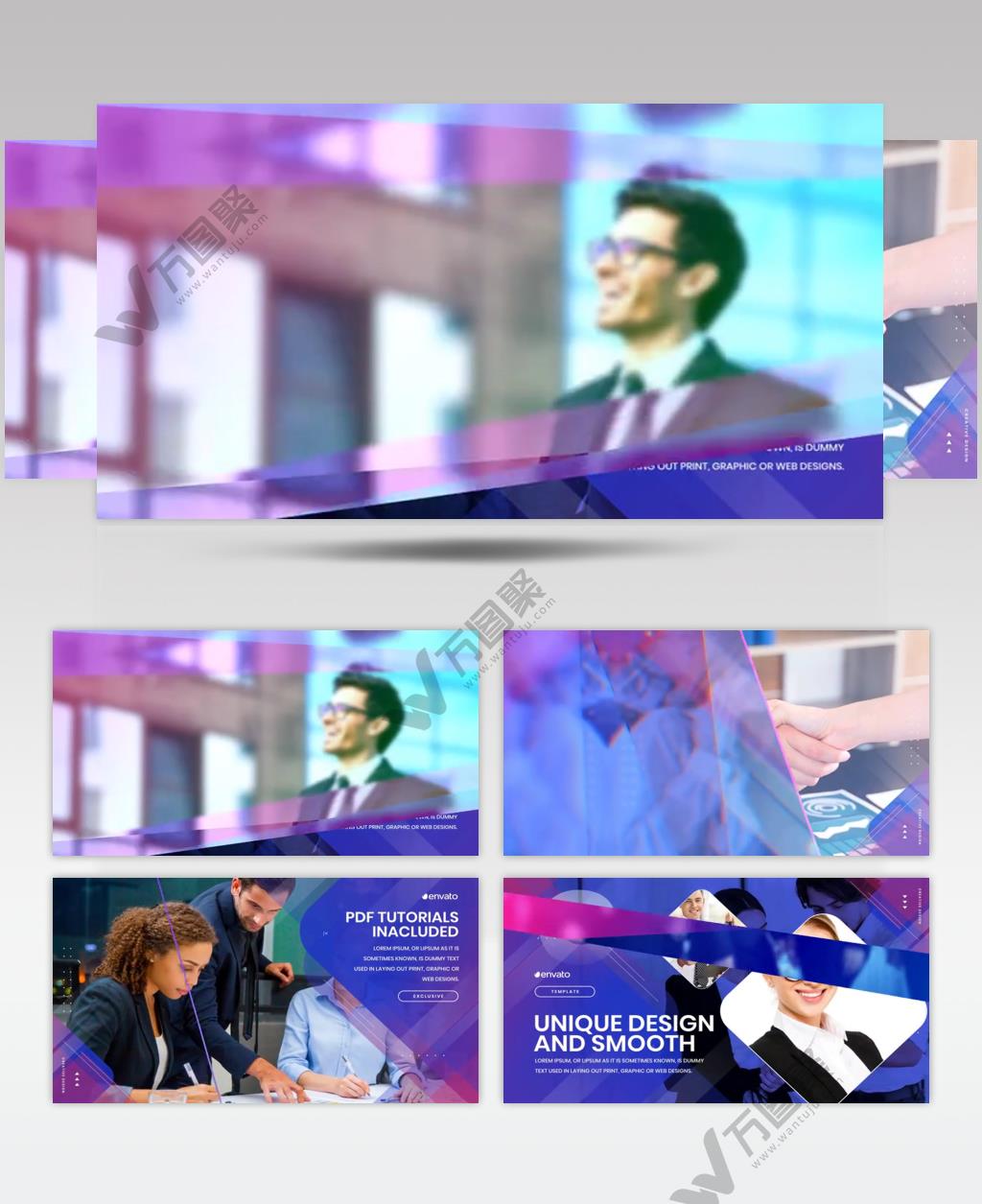 AE 16013 商务幻灯片 ae素材源文件