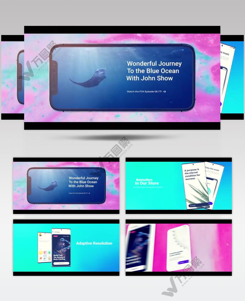 AE 16346 手机应用宣传 ae素材源文件