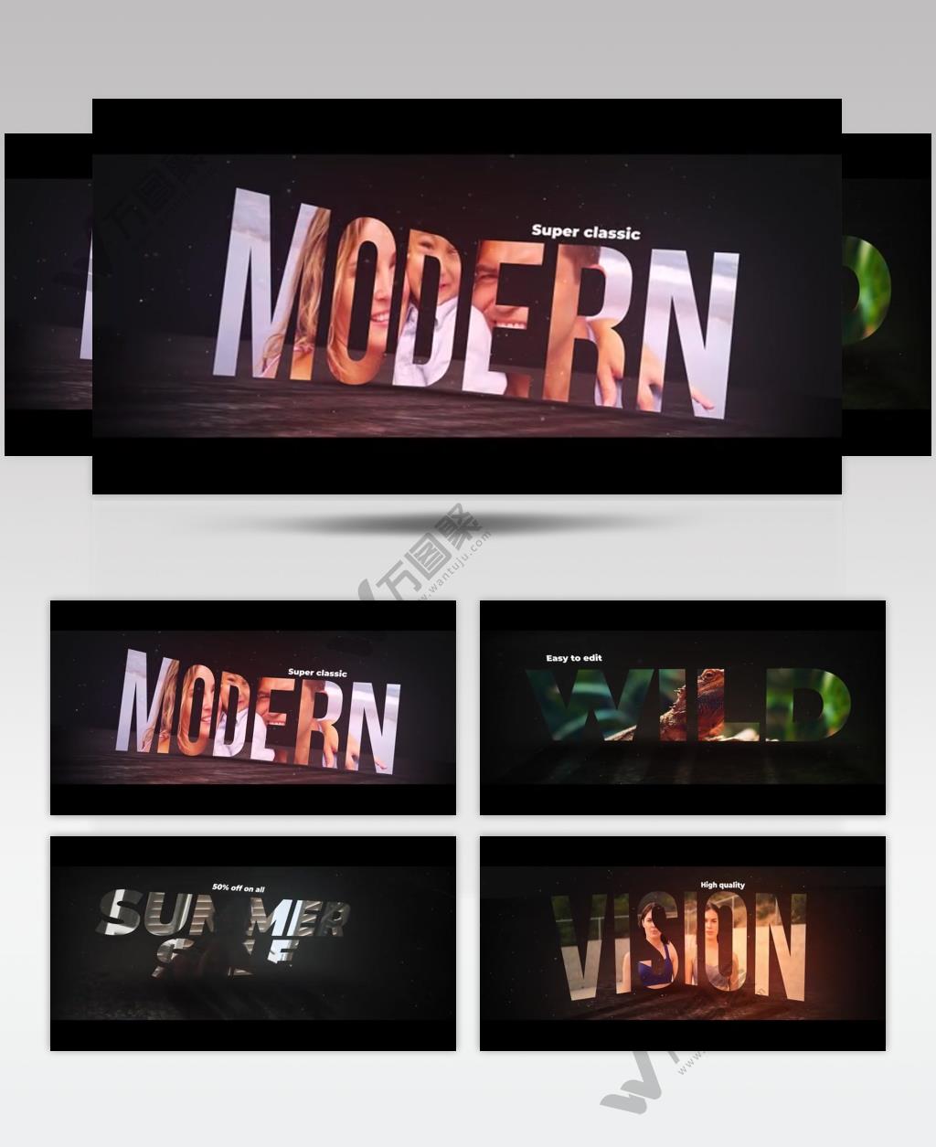 AE 16479 粗体文字 ae素材源文件