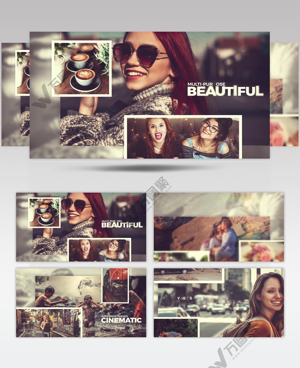 AE 16072 照片幻灯片 ae素材源文件