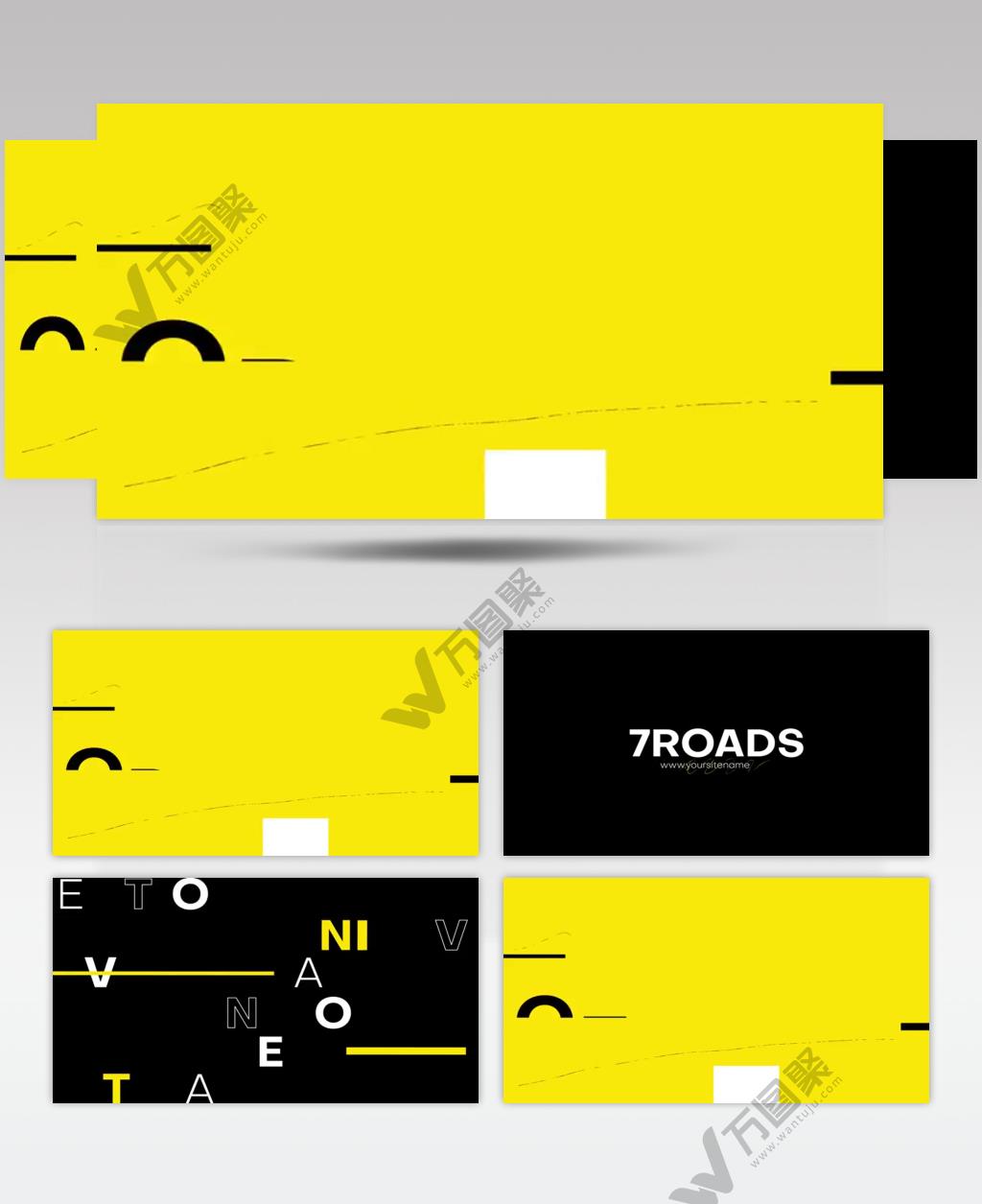 15919 彩色标志展示 ae文件